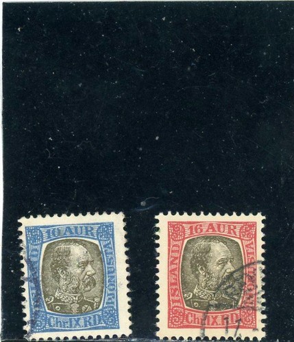 Iceland 1902 scott o16 7 - iceland, o16-7