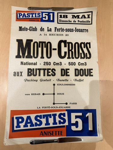 Ancienne affiche publicitaire - ancienne,
