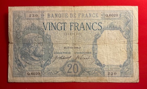 Billet francs 1918 bayard - billet, 20