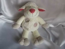 Doudou mouton blanc, spirales