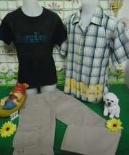 lot 9 vêtements enfant 10 ans garçon,pantalon,sweat,chemise,bermuda,tee-shirt ..