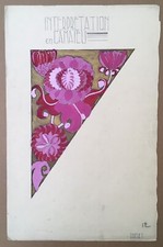 Dessin Original Gouache Art