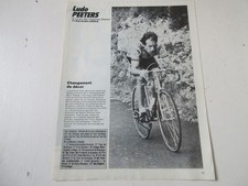CYCLISME DECOUPE REVUE 328 Ludo PEETERS 1981