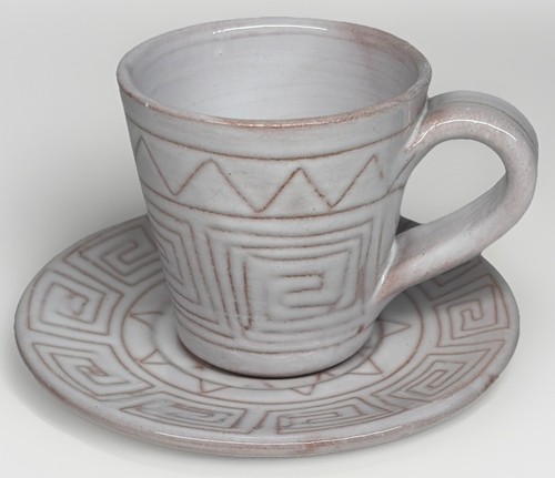 Rare tasse café blanche - café,