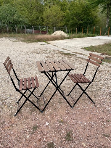 Table pliante chaises en - pliante, 2