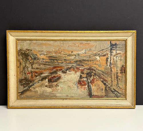 Tableau ancien hsc - ancien, -péniches