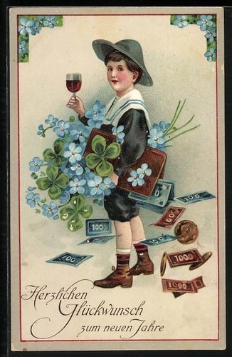 Carte postale gaufrée - , grignot