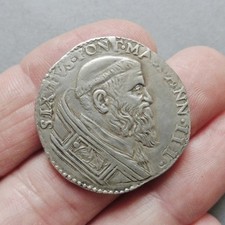 Italie - Etats Pontificaux - Sixte V - Teston - Non daté  (1587 - Ann III)