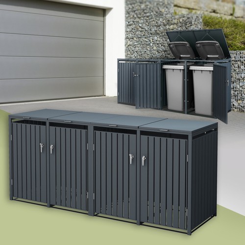 Set abri poubelle double - poubelle,