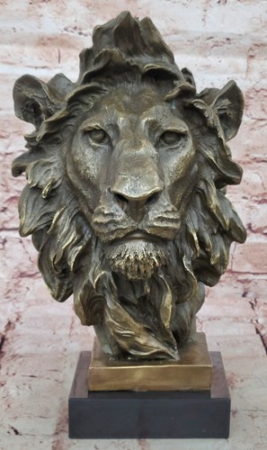 Statue sculpture bronze lion - statue,