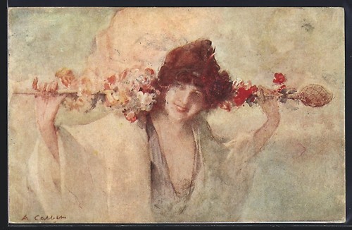 Carte postale artiste - carte, d'artiste