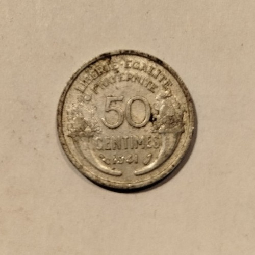 Pièce centimes 1941 - pièce,