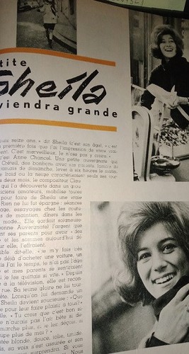 Sheila coupure presse 1963 - coupure,