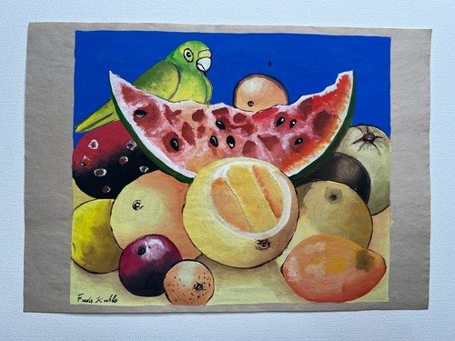 Frida kahlo dessin sur papier - frida,