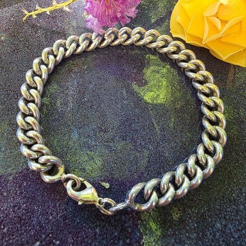 Gourmette classique argent - en,