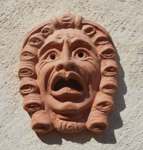 Masque théâtre terre - masque, en