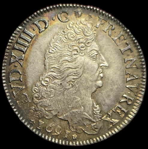 écu aux 1er type 1691 - 8l,
