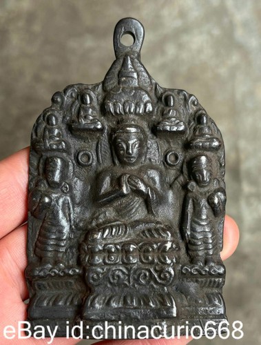 Old tibetan bronze - 3.6",