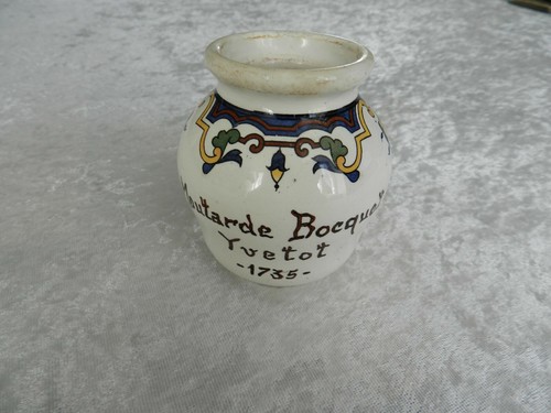 Ancien pot moutarde bocquet - pot,