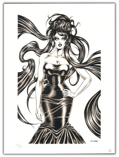 Lithographie guerra nik pin - pin, up