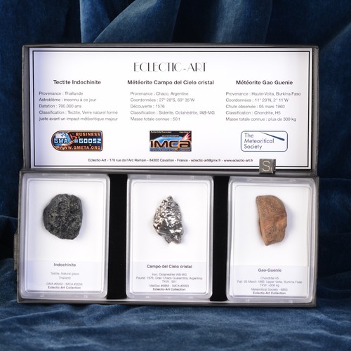 Coffret météorite campo del - météorite,