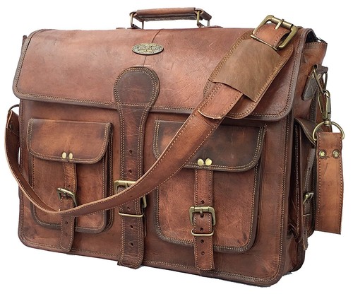 Homme cuir véritable vintage - véritable,