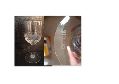 Verre table ancien - de, ancien:12cm