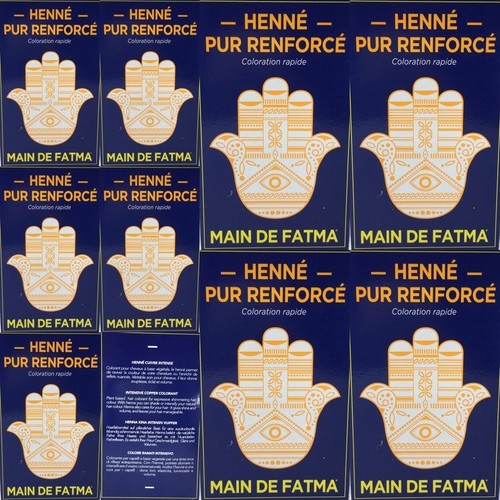 Boites henné main fatma - 10, de