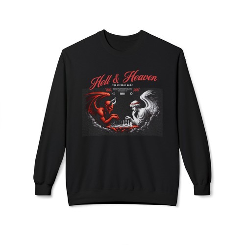 Hell heaven sweatshirt - heaven,