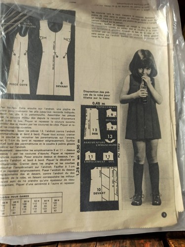 Patron couture vintage - , robe