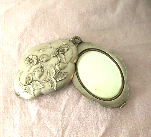 Ancien pendentif miroir art - pendentif,