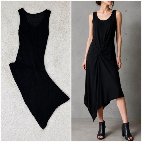 Robe longue noire yohji - robe,