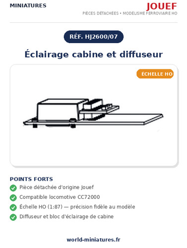 Jouef cc72000 éclairage - jouef,