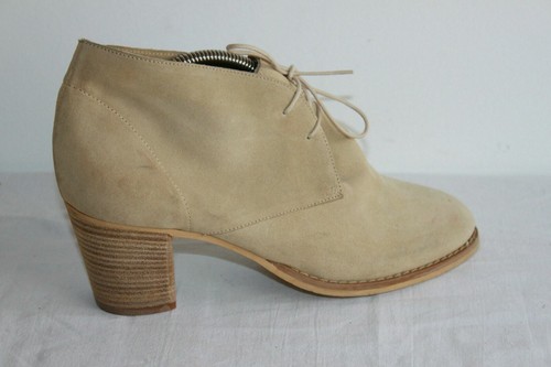 Boots reqins daim ecru - boots,