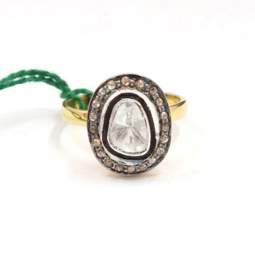 Bague diamants pave argent - bague, en