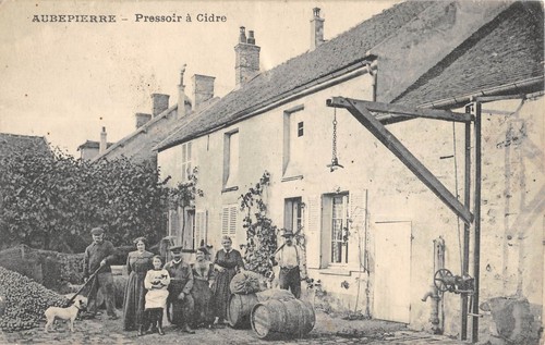 Cpa aubepierre pressoir a - cpa,