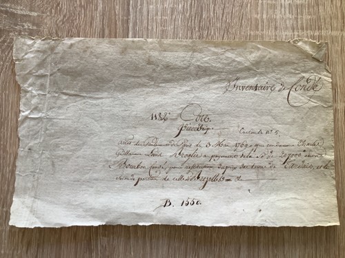 Manuscrit francais - , en