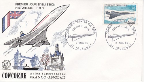 Enveloppe 1er jour - , concorde