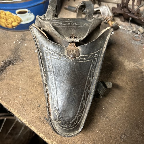 Ancienne sacoche cuir de - en,