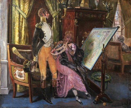 Tableau encadré scène