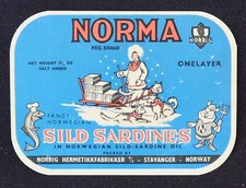 Ancienne Etiquette NORMA Sild