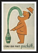 Poster affiche perrier - affiche,