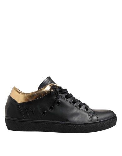 Baskets cuir noir - baskets, en