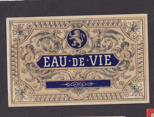 Ancienne étiquette glacée - ancienne,