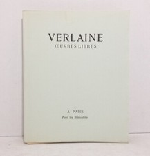 VERLAINE (Paul) - Oeuvres