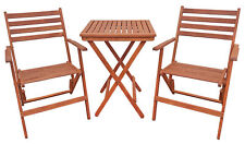 Ensemble 2 chaises jardin et 1