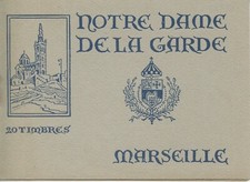 CARNET ERINNOPHILIE VIGNETTE N.D. DE LA GARDE MARSEILLE / COLLES SUR PLAQUETTE