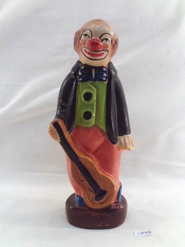 Ancien clown terre cuite - clown, en