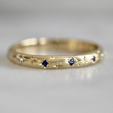 Bague minimaliste or massif 18