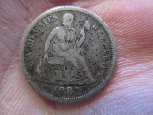 One dime 1888 usa - usa, liberté
